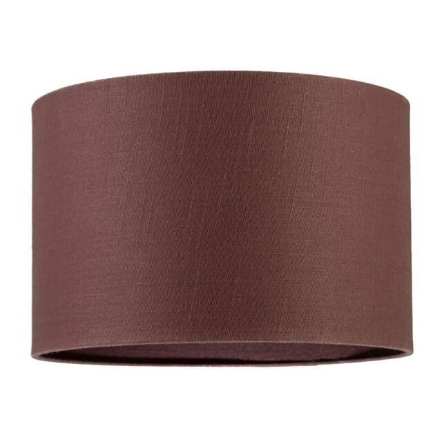 Rackhams Modern Cinnamon Reddish Brown Textured Linen Fabric Circular Lampshade - image 1