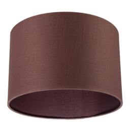 Rackhams Modern Cinnamon Reddish Brown Textured Linen Fabric Circular Lampshade - thumbnail 3