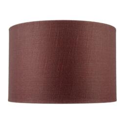 Rackhams Modern Cinnamon Reddish Brown Textured Linen Fabric Circular Lampshade - thumbnail 4