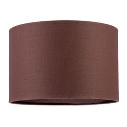 Rackhams Modern Cinnamon Reddish Brown Textured Linen Fabric Circular Lampshade