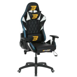 Rackhams Venom Elite Esports PC Gaming Chair with RGB - White - PU - thumbnail 1