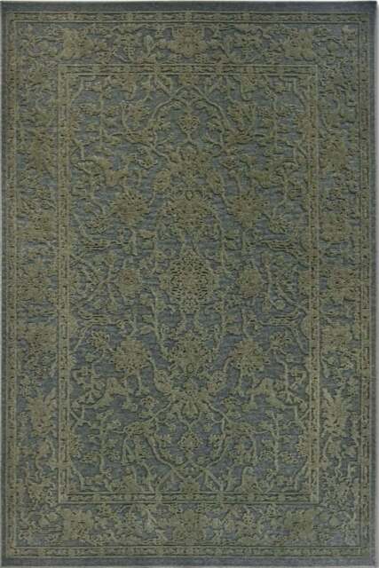 Rackhams Ambroise Short Pile Green Rug - 200X290 cm - image 1