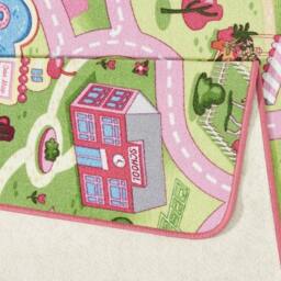 Rackhams Kids Sweettown Play Pink Rug - 90X200 cm - thumbnail 2