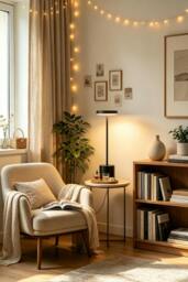 Rackhams Industrial-Style Rechargeable Dimmable Table Lamp Night Light - Black - One Size - thumbnail 1