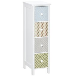 Rackhams Drawer Cabinet, 4 Drawer Storage Organizer Unit Bathroom Bedroom - thumbnail 2