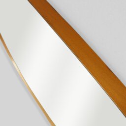Rackhams Modern Large Antique Gold Pebble Metal Wall Mirror - 137cm x 106cm - Brown - thumbnail 5