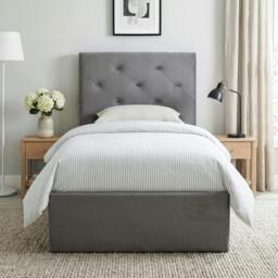 Rackhams Bed Frame Gas Side Lift Under Bed Storage Dark Grey - Double - thumbnail 2