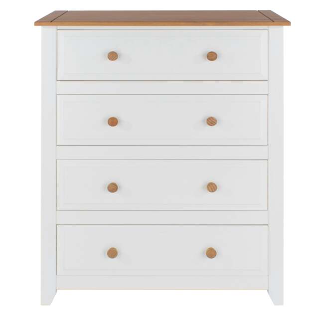 Rackhams Capri 4-Drawer Chest of Drawers - white - image 1