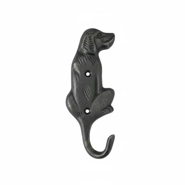 Rackhams Antique Cast Iron Labrador Dog Coat/Key Hook - 150mm - image 1