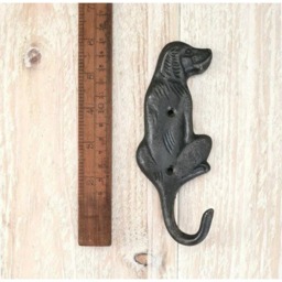 Rackhams Antique Cast Iron Labrador Dog Coat/Key Hook - 150mm - thumbnail 2