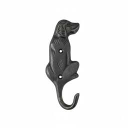 Rackhams Antique Cast Iron Labrador Dog Coat/Key Hook - 150mm - thumbnail 1