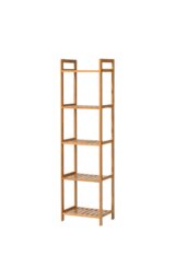 Rackhams 5 Tier Wood Audriel Bookcase - Brown - thumbnail 5