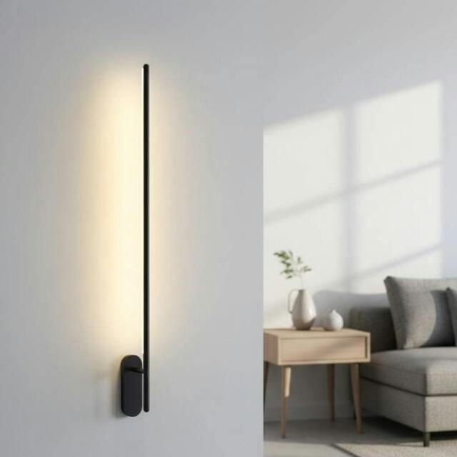 Rackhams 10 Watt LED Interior Black Wall Light - image 1