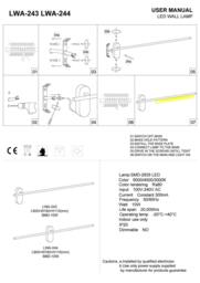 Rackhams 10 Watt LED Interior Black Wall Light - thumbnail 5