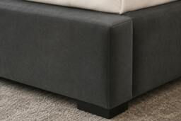Rackhams Abstract Haven Ottoman Bed With Headboard - Super King - Solid Wood - Silver - thumbnail 4