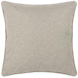 Rackhams Dawn Piping Detail Textured Cushion Cover - Grey - 45cm x 45cm - Grey - 100% Polyester - thumbnail 1