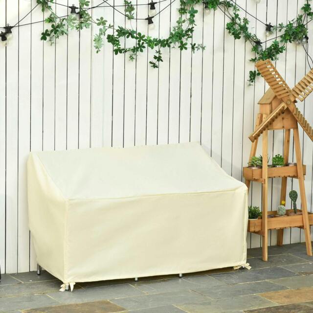 Rackhams Outdoor Furniture Cover 2 Seater Loveseat Protection 140x84x94cm - Beige - image 1