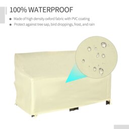 Rackhams Outdoor Furniture Cover 2 Seater Loveseat Protection 140x84x94cm - thumbnail 4