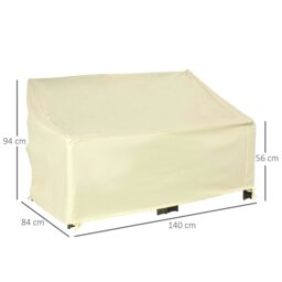 Rackhams Outdoor Furniture Cover 2 Seater Loveseat Protection 140x84x94cm - thumbnail 5