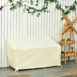 Rackhams Outdoor Furniture Cover 2 Seater Loveseat Protection 140x84x94cm - Beige - thumbnail 1