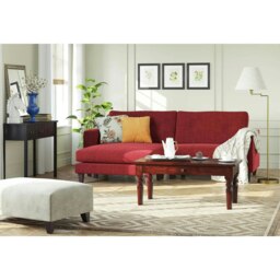 Rackhams Jinita Dark Wood Coffee Table with Drawer - thumbnail 4