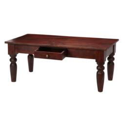 Rackhams Jinita Dark Wood Coffee Table with Drawer