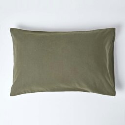 Rackhams French Flax Linen Housewife Pillowcase, King Size - Dark Grey - thumbnail 2