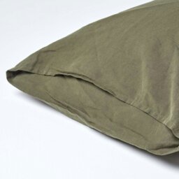 Rackhams French Flax Linen Housewife Pillowcase, King Size - Dark Grey - thumbnail 4