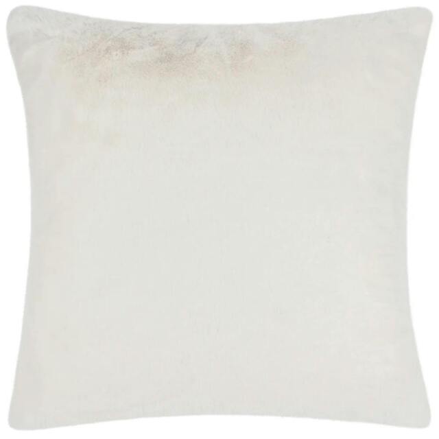 Rackhams Stanza Faux Fur Cushion Cover - White - 55cm x 55cm - White - 100% Polyester - image 1