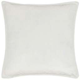 Rackhams Stanza Faux Fur Cushion Cover - White - 55cm x 55cm - White - 100% Polyester - thumbnail 2