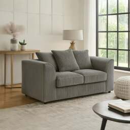 Rackhams Luxor Full Jumbo Cord 2 Seater - Scatter Back - Green - thumbnail 2