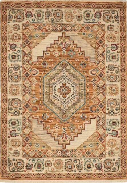 Rackhams Nomad Vintage Persian-Style Orange Rug - 120X180 cm - image 1