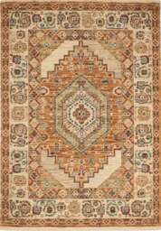 Rackhams Nomad Vintage Persian-Style Orange Rug - 120X180 cm - thumbnail 1