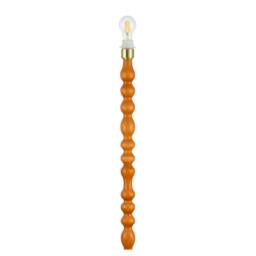 Rackhams Oak Wooden Classic Standing Floor Lamp Base with Rippled Pole Design - thumbnail 6
