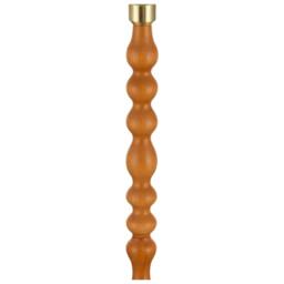 Rackhams Oak Wooden Classic Standing Floor Lamp Base with Rippled Pole Design - thumbnail 5