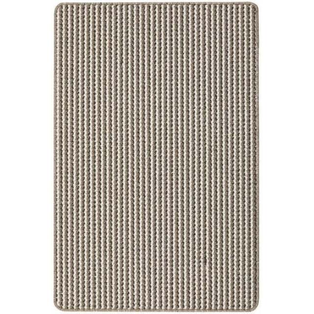 Rackhams Twist Stripe Washable Mat and Runner Beige - 67X100 cm - image 1