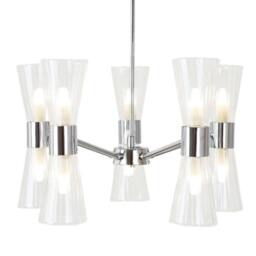 Rackhams HERRERA 10 LIGHT POLISHED CHROME PENDANT CEILING LIGHT - thumbnail 5