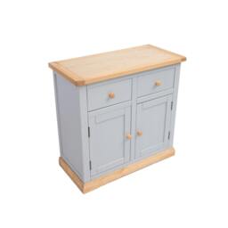 Rackhams Bomporto Light Grey 2 Drawer 2 Door Sideboard Wood Knob - Light Grey - thumbnail 4