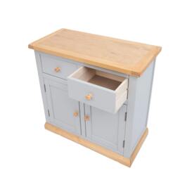 Rackhams Bomporto Light Grey 2 Drawer 2 Door Sideboard Wood Knob - Light Grey - thumbnail 6
