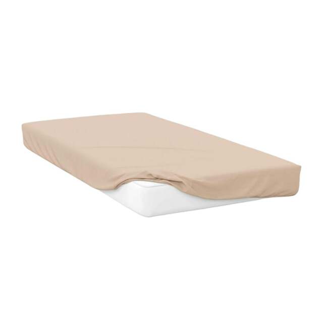 Rackhams 400 Thread Count Egyptian Cotton Fitted Sheet - Cream - Cream - Double - 100% Egyptian Cotton - image 1