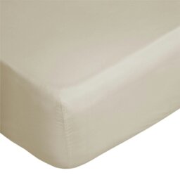 Rackhams 400 Thread Count Egyptian Cotton Fitted Sheet - Cream - Cream - Double - 100% Egyptian Cotton - thumbnail 3