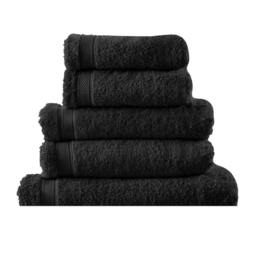 Rackhams Hotel Madison Bath Towel - Black - One Size - Black - 100% Ringspun Cotton - thumbnail 3