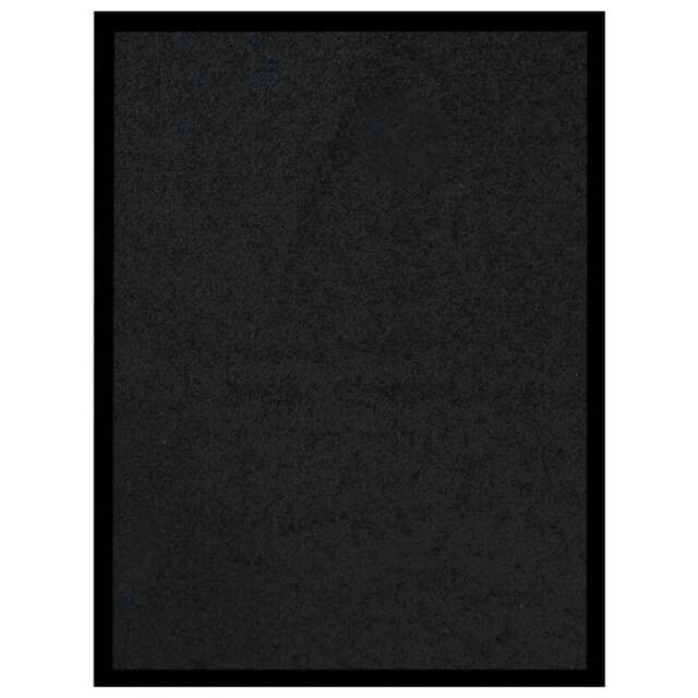 Rackhams Doormat Black 40x60 cm - 100% PP twisted heatset, vinyl - image 1