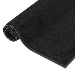 Rackhams Doormat  Black 40x60 cm - 100% PP twisted heatset, vinyl - thumbnail 4