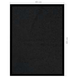 Rackhams Doormat  Black 40x60 cm - 100% PP twisted heatset, vinyl - thumbnail 6
