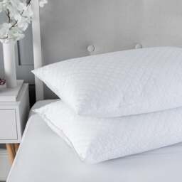 Rackhams Quilted Soft Touch Microfibre Pillows - thumbnail 5