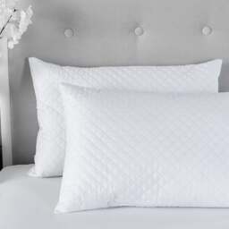 Rackhams Quilted Soft Touch Microfibre Pillows - thumbnail 2