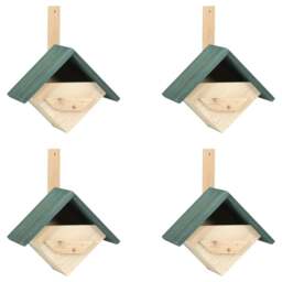 Rackhams Bird Houses 4 pcs 24x16x30 cm Firwood