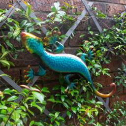 Rackhams Metal Gecko Garden Wall Ornament