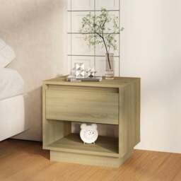 Rackhams Bedside Cabinet Sonoma Oak 45x34x44 cm Engineered Wood